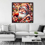 Santa Claus with striped hat — Diamond Painting Kit, product view 2