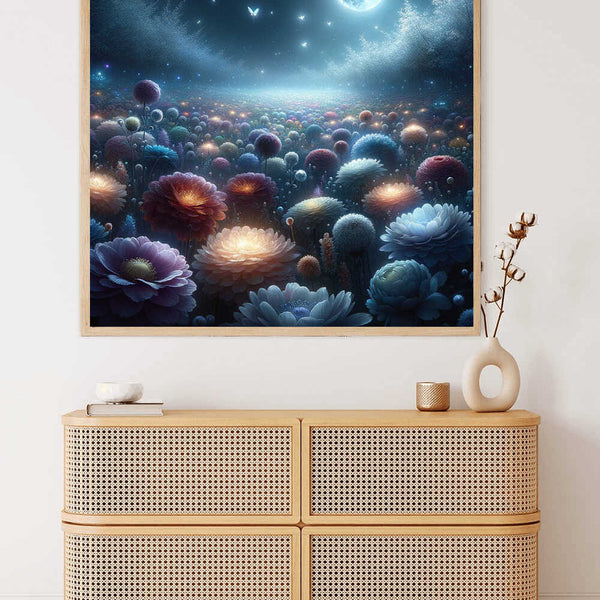 Moonlit night in the enchanted forest — Diamond Painting Kit, product view 2