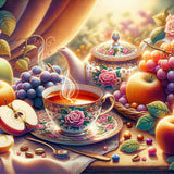 Teacup and Fruit — Diamond Painting Kit design
