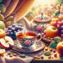 Teacup and Fruit — Diamond Painting Kit design