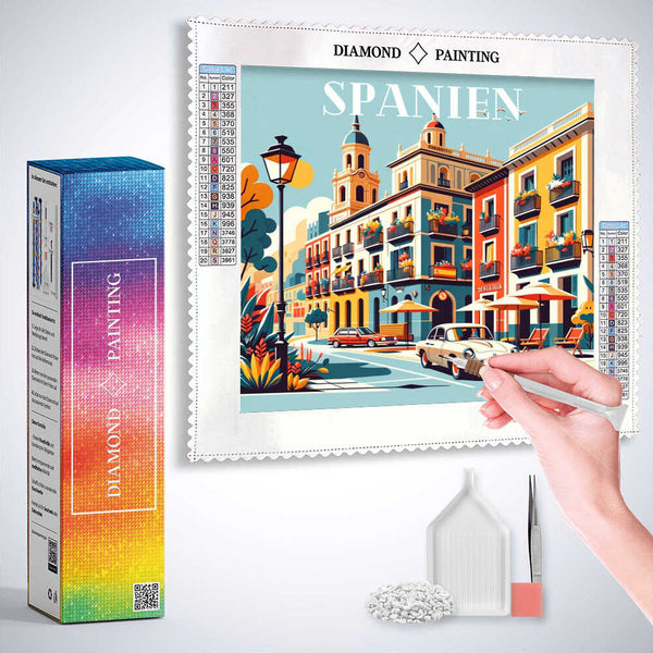 Mediterranean flair — Diamond Painting Kit, product view 3