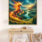Fire Unicorn — Diamond Painting Kit, product view 2