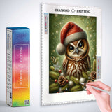 Christmas Owl — Diamond Painting Kit, product view 3