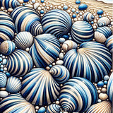Striped shells — Diamond Painting Kit design