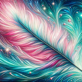 The Elegant Feather — Diamond Painting Kit design