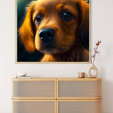 Dachshund puppy cute — Diamond Painting Kit, product view 3