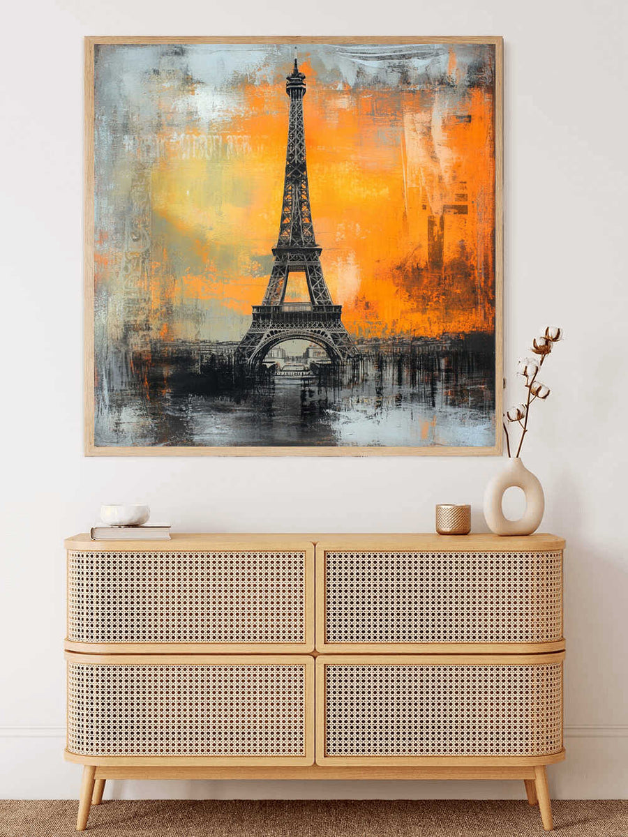 Paris in a Fiery Sunset — Diamond Painting Kit, product view 2