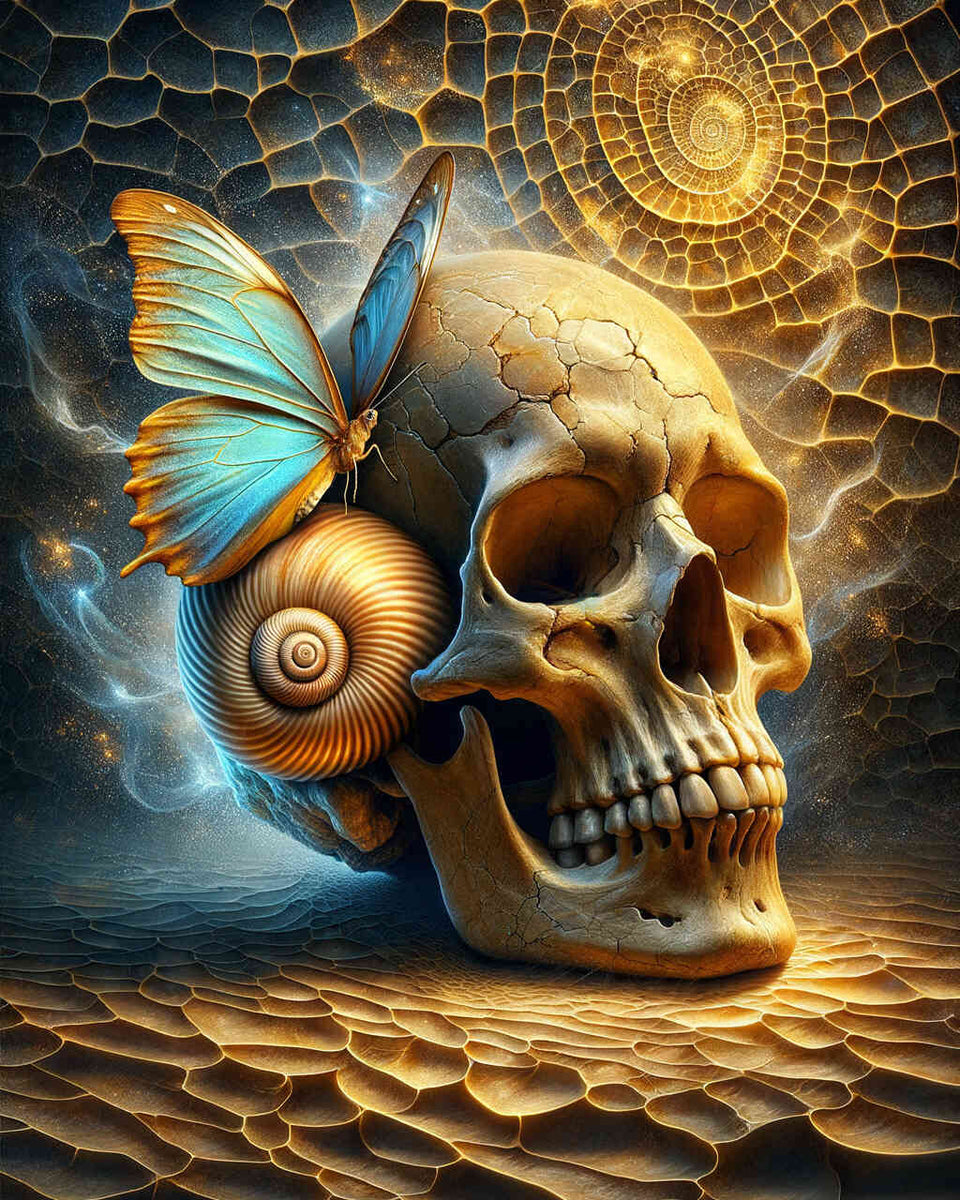 Skull shell — Diamond Painting Kit design