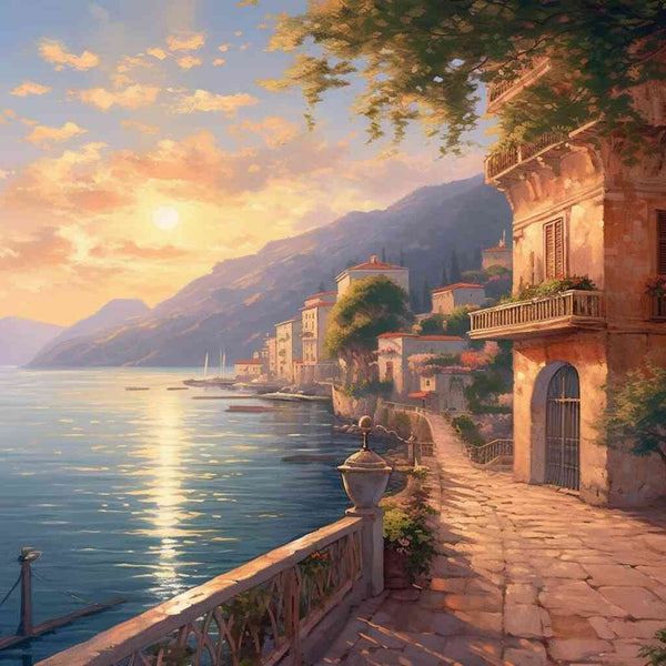 Mediterranean Awakening — Diamond Painting Kit design