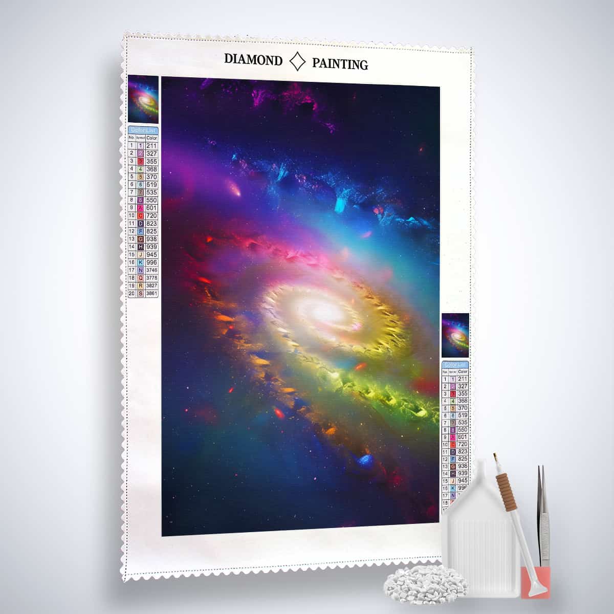 Space Spinning Top — Diamond Painting Kit, product view 2