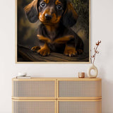 Dachshund looking into camera — Diamond Painting Kit, product view 3