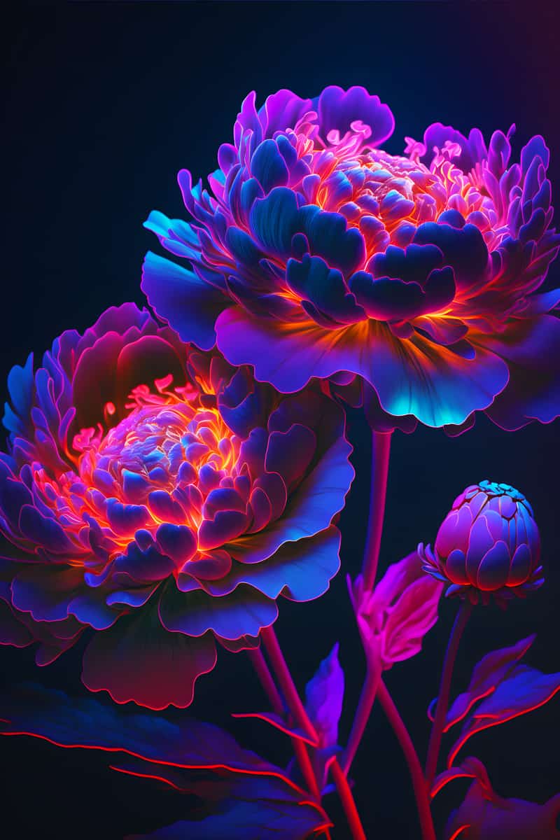 Flowers shining — AB Diamond Painting Kit design