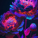 Flowers shining — AB Diamond Painting Kit design