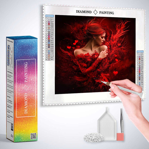 Flames of Passion — Diamond Painting Kit, product view 3