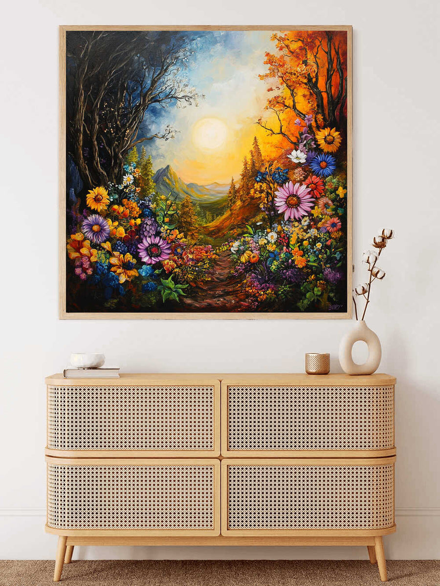 Flowers at the Forest's Edge — Diamond Painting Kit, product view 2