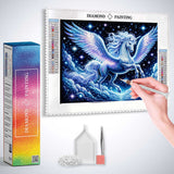 Pegasus in Flight — Diamond Painting Kit, product view 3