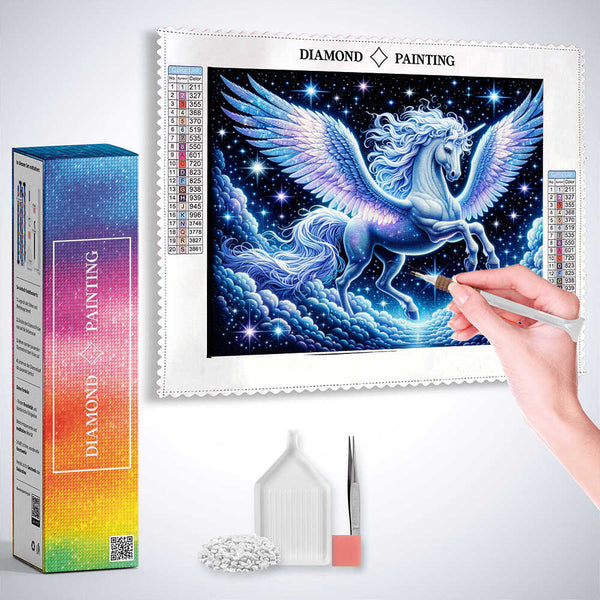 Pegasus in Flight — Diamond Painting Kit, product view 3