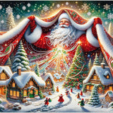 Santa's Village Cloak — Diamond Painting Kit design