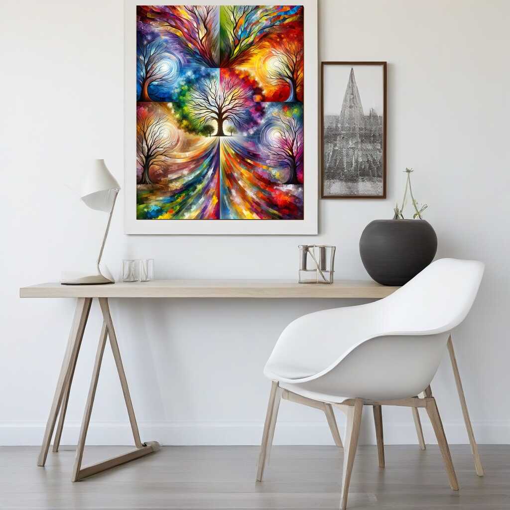 Tree of the Seasons — Diamond Painting Kit, product view 2