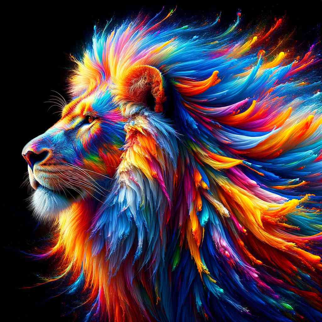 The King's Splendor of Color — Diamond Painting Kit design