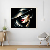 A Glance beneath the Hat — Diamond Painting Kit, product view 2