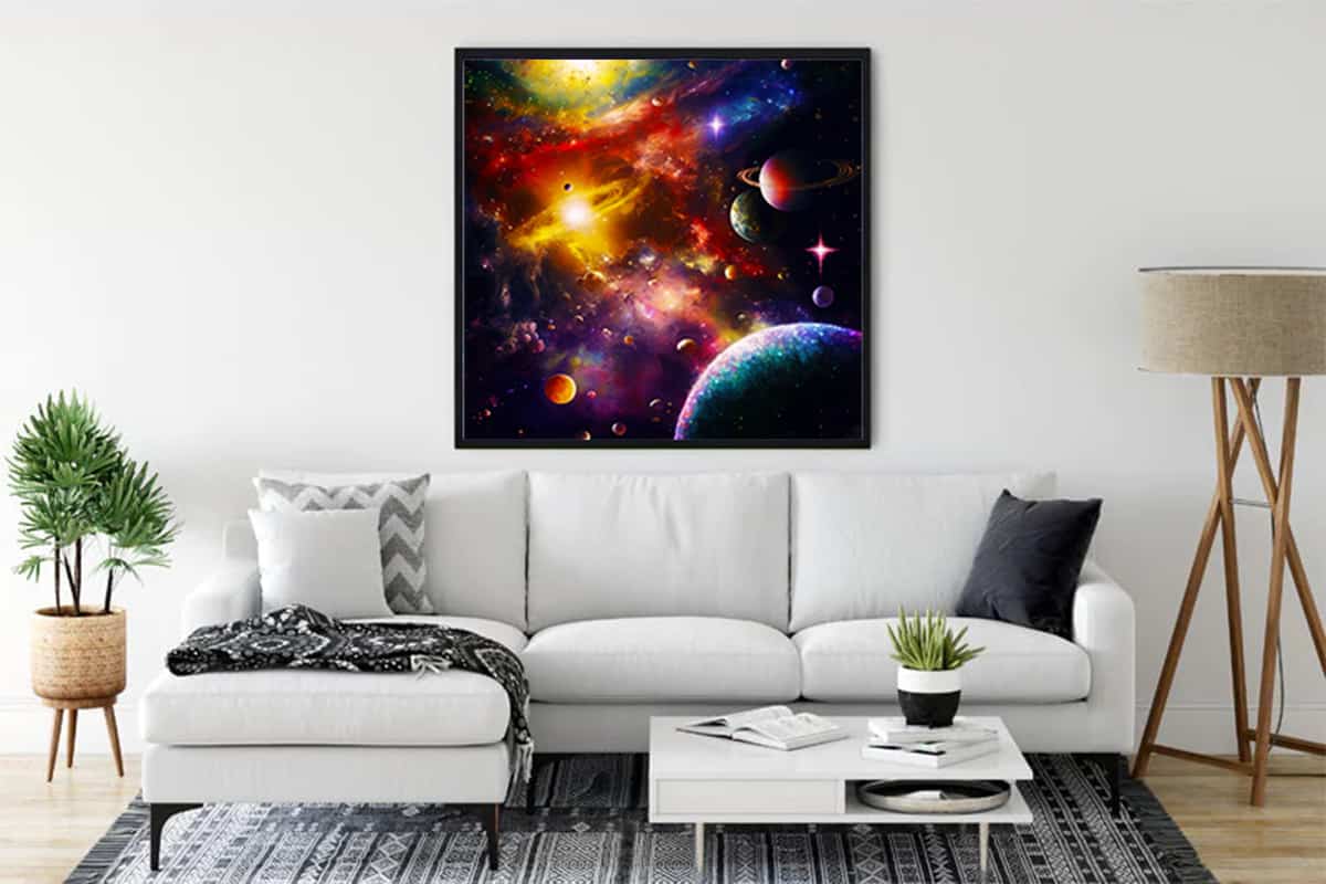 Space Nebula — Diamond Painting Kit, product view 3