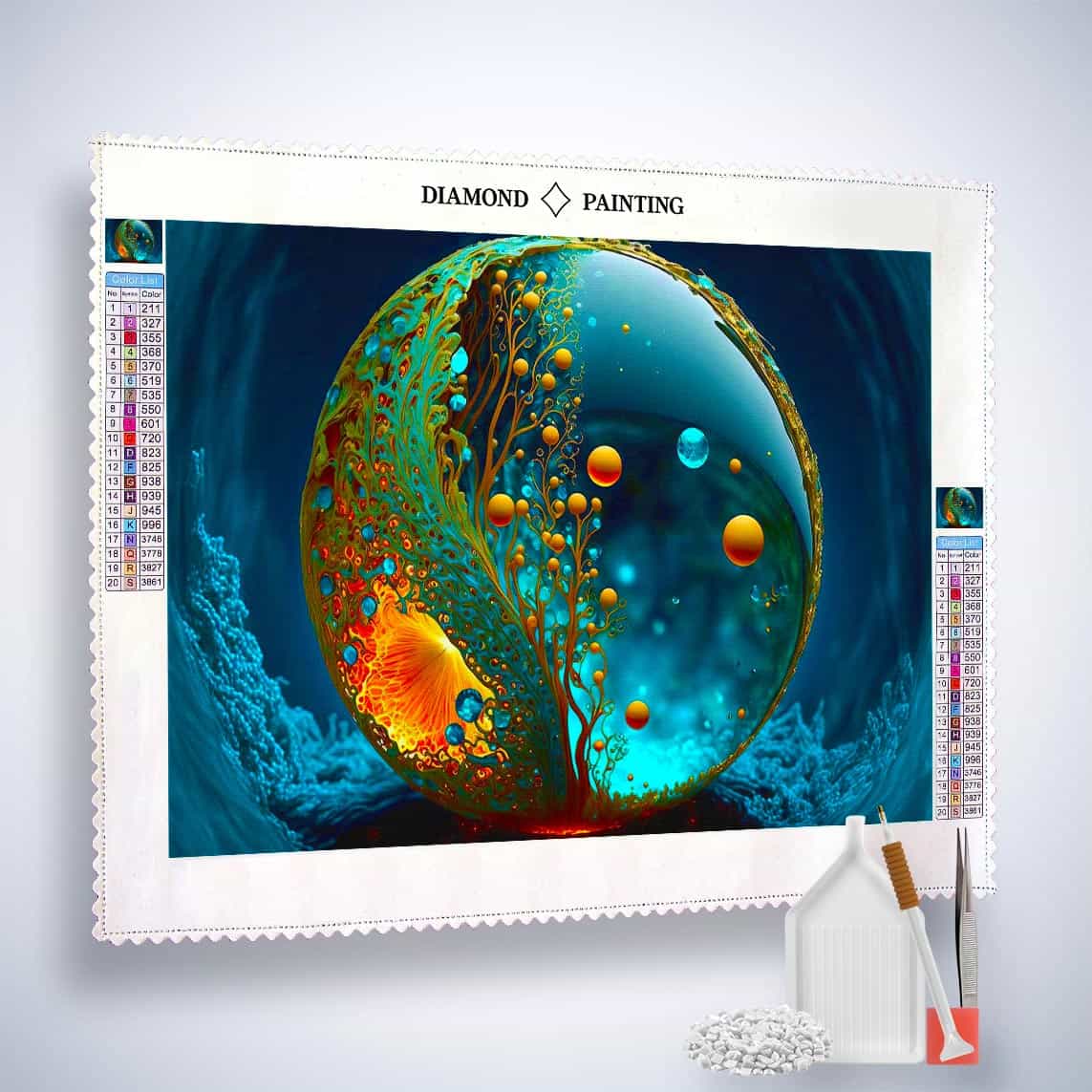 Drops World — Diamond Painting Kit, product view 2