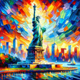 Color explosion of freedom — Diamond Painting Kit design