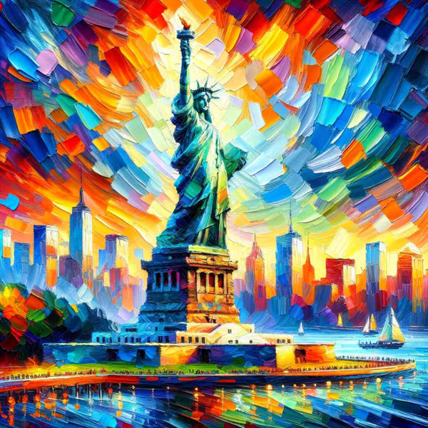 Color explosion of freedom — Diamond Painting Kit design