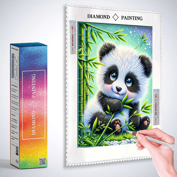 Little Panda — Diamond Painting Kit, product view 3