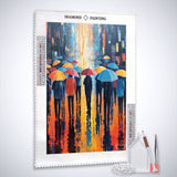 Abstract umbrellas — Diamond Painting Kit, product view 2