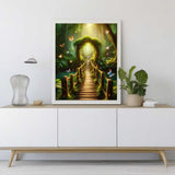 Forest bridge — Diamond Painting Kit, product view 2