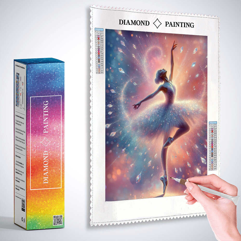 Floating Ballerina — Diamond Painting Kit, product view 3