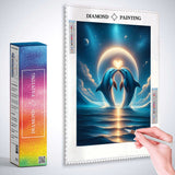 Dolphins heart — Diamond Painting Kit, product view 3