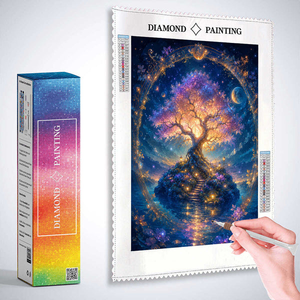 The Glowing Dream Tree — Diamond Painting Kit, product view 2