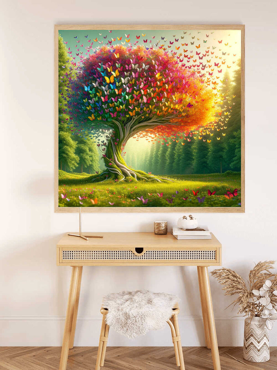 The Butterfly Tree of Love — Diamond Painting Kit, product view 2