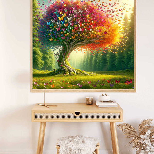The Butterfly Tree of Love — Diamond Painting Kit, product view 2
