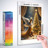 Angel decorating Christmas tree — Diamond Painting Kit, product view 3