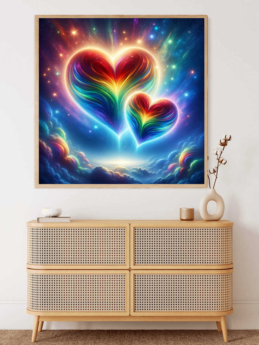 Cosmic Heart Melody — Diamond Painting Kit, product view 2