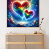 Cosmic Heart Melody — Diamond Painting Kit, product view 2