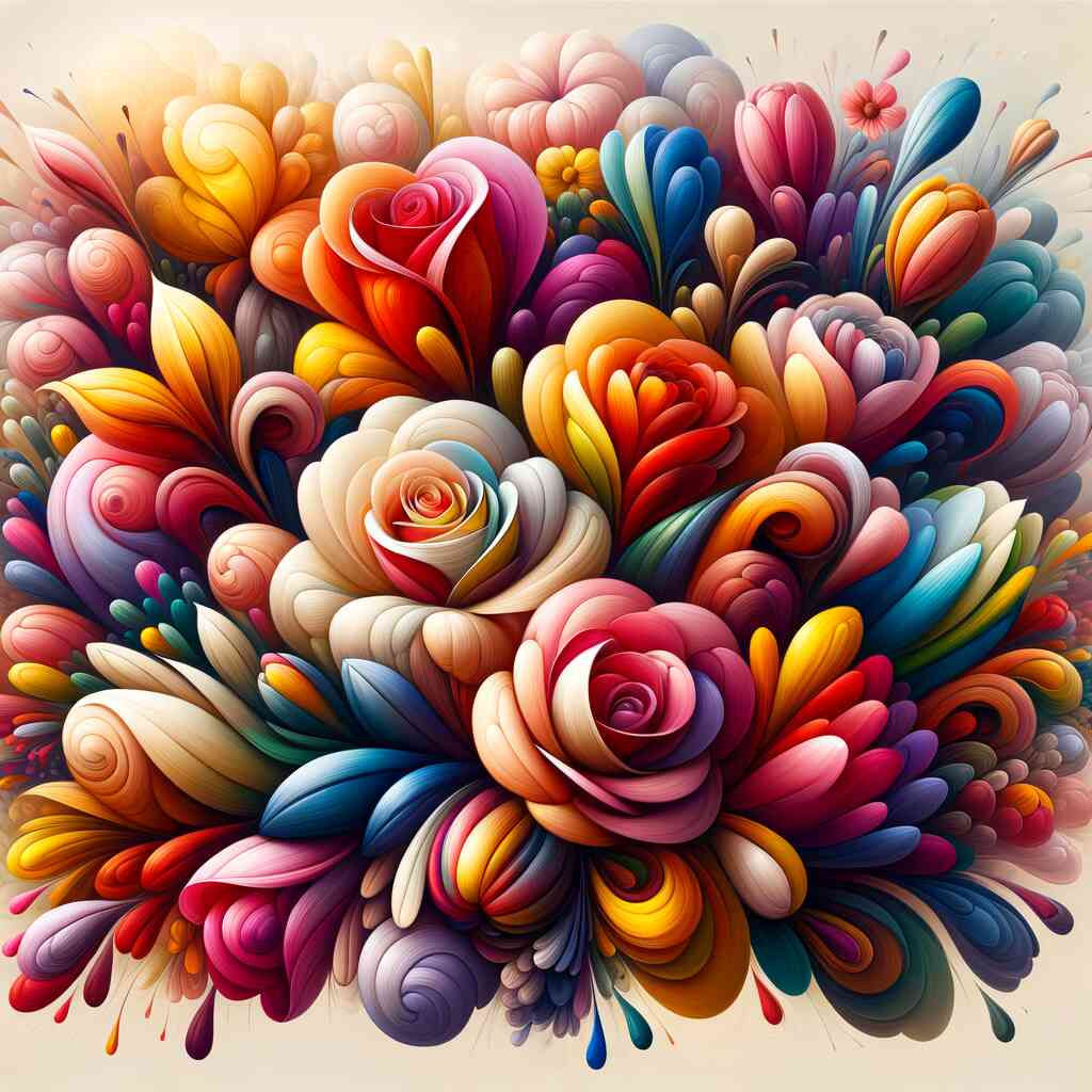 A World of Flowers and Color — Diamond Painting Kit design