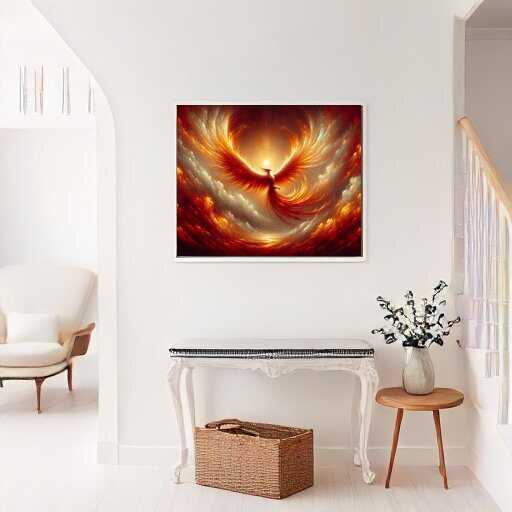 Phoenix in the Sky — Diamond Painting Kit, product view 2