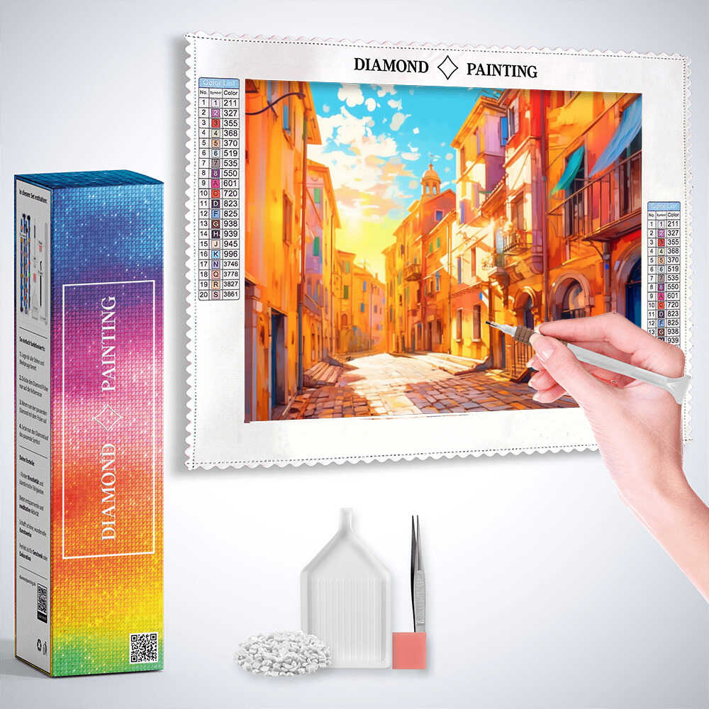 Mediterranean Sunshine — Diamond Painting Kit, product view 3