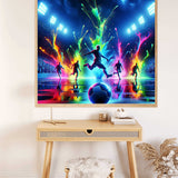 Colors of Soccer Triumph — Diamond Painting Kit, product view 2