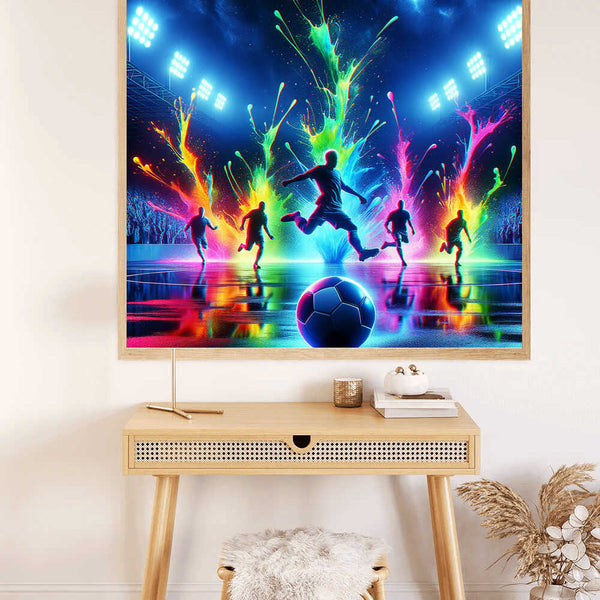 Colors of Soccer Triumph — Diamond Painting Kit, product view 2
