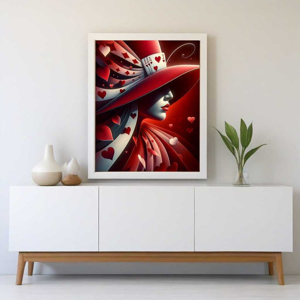 Queen of Hearts — Diamond Painting Kit, product view 2