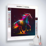Colorful horse — AB Diamond Painting Kit, product view 2