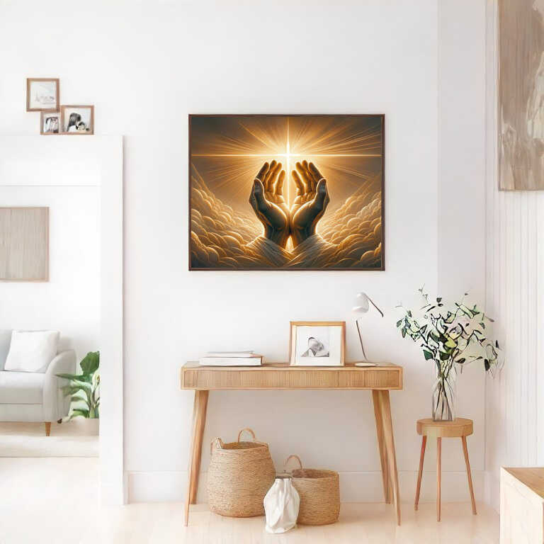 Hands to the sky — Diamond Painting Kit, product view 2