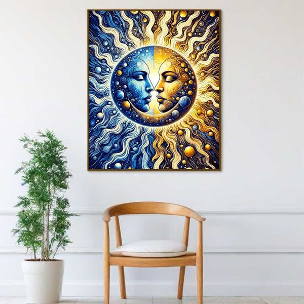 Sun Moon Comic — Diamond Painting Kit, product view 2