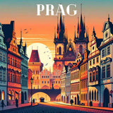 Dusk in Prague — Diamond Painting Kit design